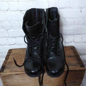 Steve Madden Leather Moto Boots